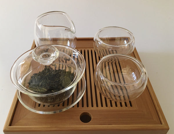 Glass tea cups double wall